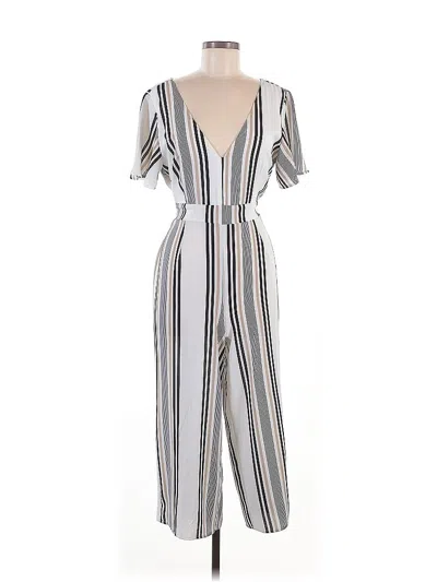 Pre-owned Crystal Sky Jumpsuit In Ivory
