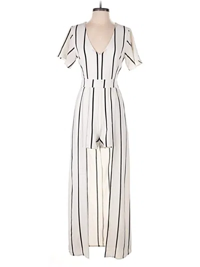 Pre-owned Crystal Sky Jumpsuit In Ivory