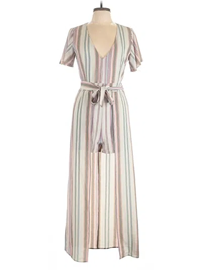 Pre-owned Crystal Sky Jumpsuit In Ivory