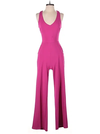 Pre-owned Crystal Sky Jumpsuit In Pink