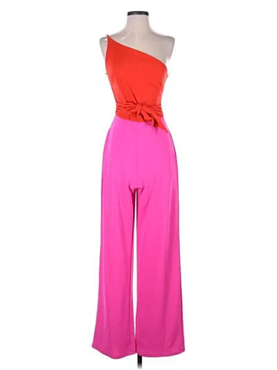 Pre-owned Crystal Sky Jumpsuit In Pink