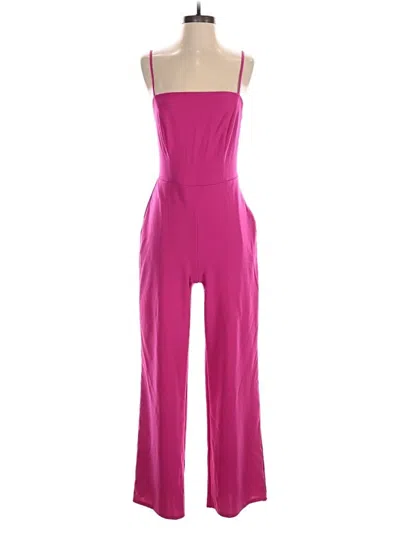 Pre-owned Crystal Sky Jumpsuit In Pink