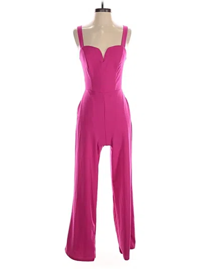 Pre-owned Crystal Sky Jumpsuit In Pink