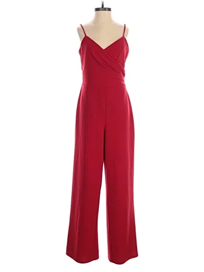 Pre-owned Crystal Sky Jumpsuit In Red