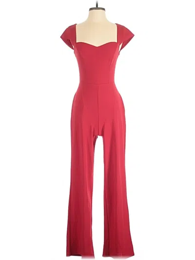 Pre-owned Crystal Sky Jumpsuit In Red
