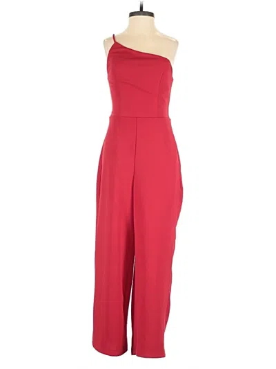 Pre-owned Crystal Sky Jumpsuit In Red