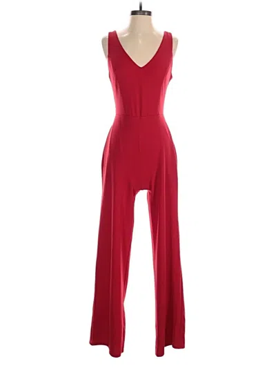 Pre-owned Crystal Sky Jumpsuit In Red