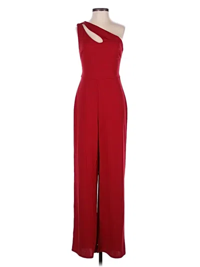 Pre-owned Crystal Sky Jumpsuit In Red
