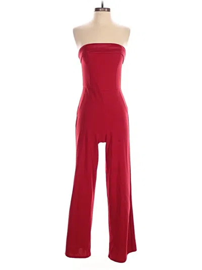 Pre-owned Crystal Sky Jumpsuit In Red