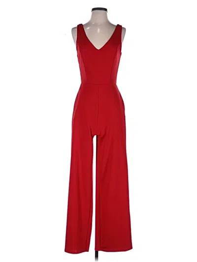 Pre-owned Crystal Sky Jumpsuit In Red