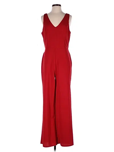 Pre-owned Crystal Sky Jumpsuit In Red