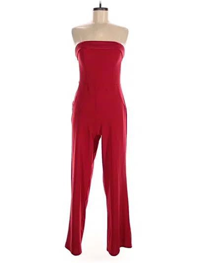 Pre-owned Crystal Sky Jumpsuit In Red