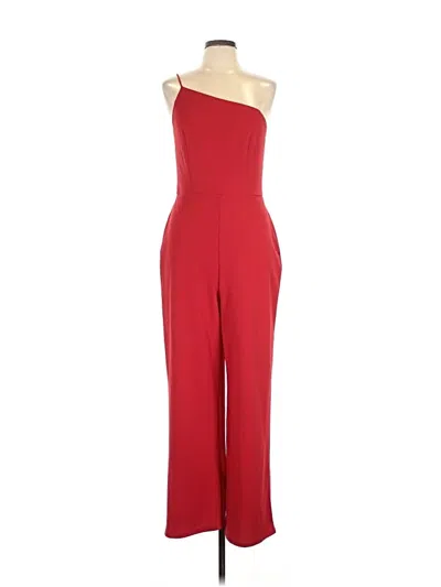 Pre-owned Crystal Sky Jumpsuit In Red