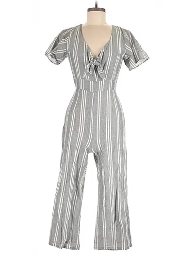 Pre-owned Crystal Sky Jumpsuit In Silver