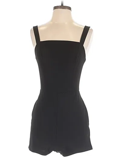 Pre-owned Crystal Sky Romper In Black