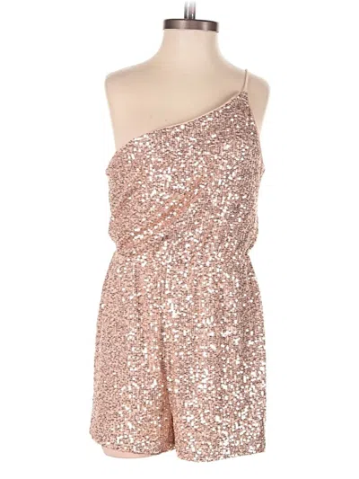 Pre-owned Crystal Sky Romper In Gold