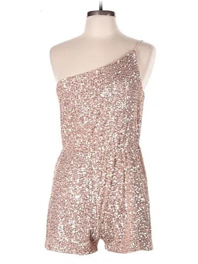 Pre-owned Crystal Sky Romper In Gold