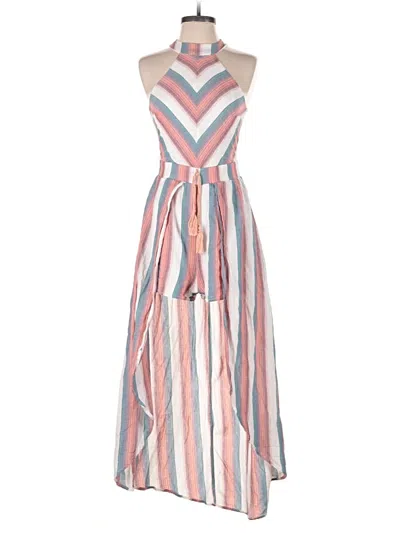 Pre-owned Crystal Sky Romper In Pink