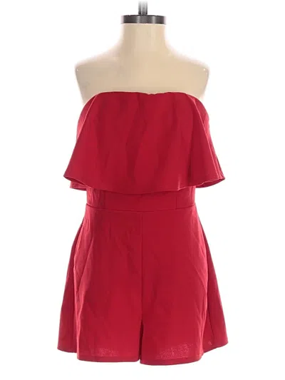 Pre-owned Crystal Sky Romper In Red