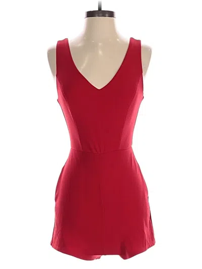 Pre-owned Crystal Sky Romper In Red
