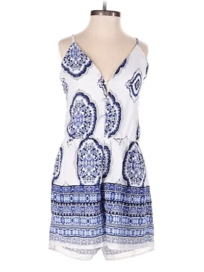 Pre-owned Crystal Sky Romper In White