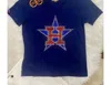 Crystallized By Sparkle Women's Astros Sparkle V-neck Tee In Navy In Blue