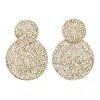Crystals And Co Women's A/b Crystal Double Drop Earrings In Multi