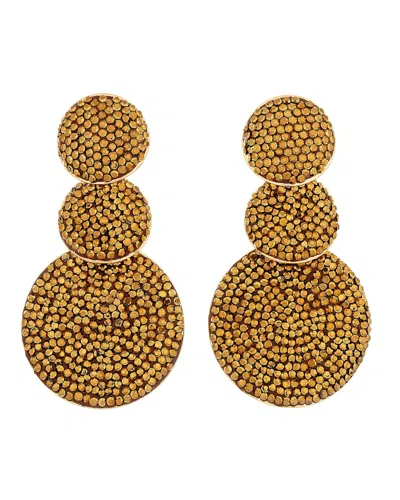 Crystals And Co Women's Aurum Gold Crystal Three Drop Earrings