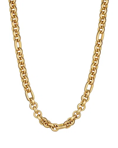 Crystals And Co Women's Gold Chunky Signature Link Necklace