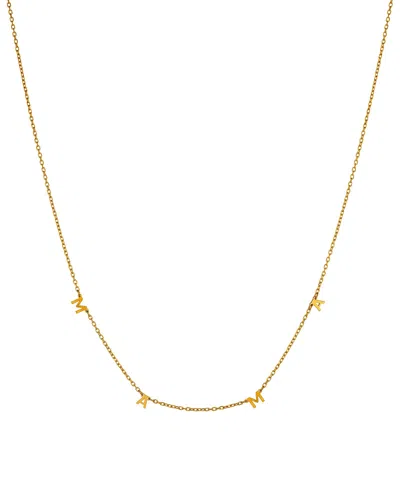 Crystals And Co Women's Gold Mini Mama Necklace