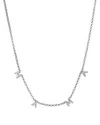 Crystals And Co Women's Mama Necklace In Silver In Gray