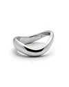 Crystals And Co Women's Silver Flow Ring In Silver