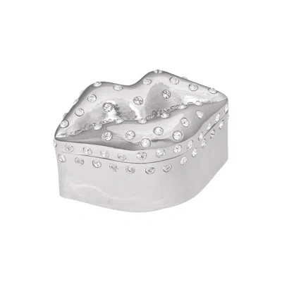 Crystamas Bacio Jewelry Box In Platium