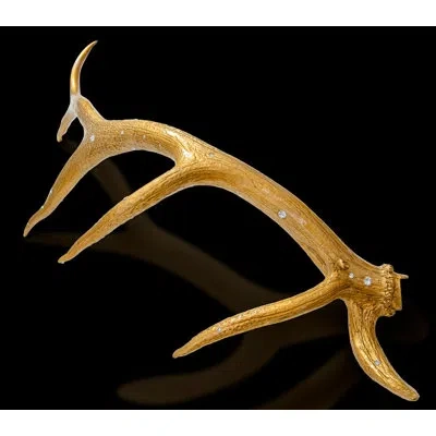 Crystamas Gold Antler Magnum In Metalic Gold