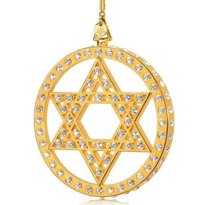 Crystamas Holiday Shaped Ornament In Gold