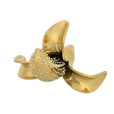 Crystamas Magnum Sculpture In Gold