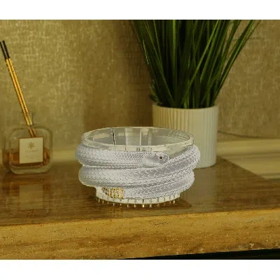 Crystamas Nahash Snake Bowl In Clear