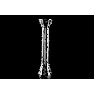 Crystamas Stella 8" Polymer Tabletop Candlestick In Rhodium