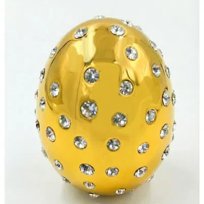 Crystamas Stella Ovum In Gold,silver