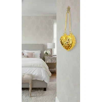 Crystamas Wall Art - Forever Love Hangs Over You In Gold,crystal