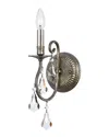 Crystorama 1-light Ashton Sconce Hand Cut Crystal