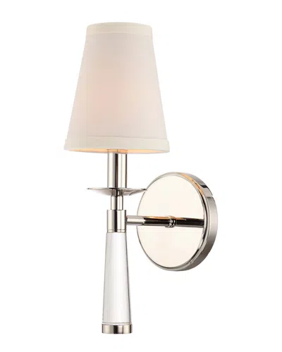 Crystorama 1-light Baxter Sconce In Metallic