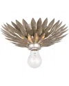 Crystorama 1-light Broche Semi Flush Mount