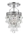 Crystorama 1-light Calypso Semi Flush Mount