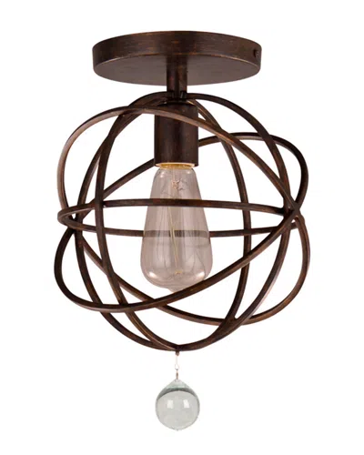 Crystorama 1-light Solaris Semi Flush Mount