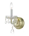 Crystorama 1-light Traditional Crystal Sconce