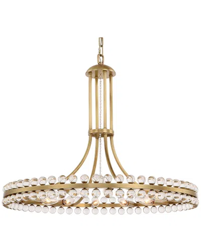 Crystorama 12-light Clover Chandelier In Brown