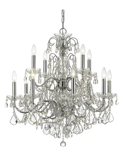 Crystorama 12-light Imperial Chandelier In Silver