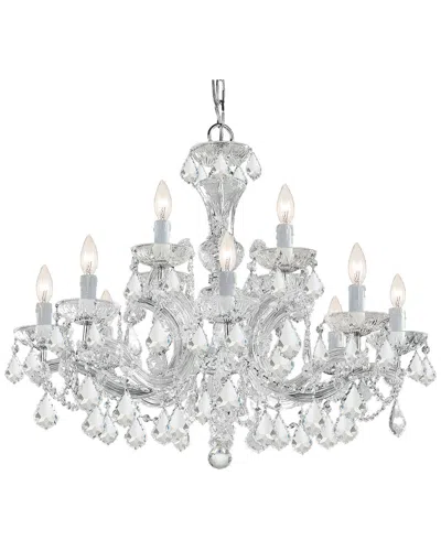 Crystorama 12-light Maria Theresa Chandelier In Gray