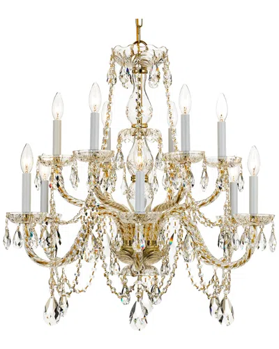 Crystorama 12-light Traditional Crystal Chandelier In Multi